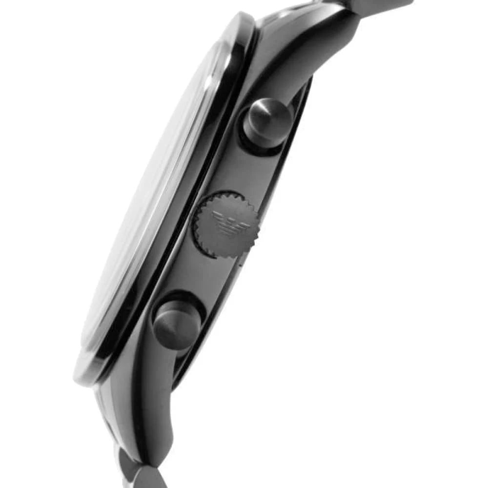 Emporio Armani Chronograph Black Fabric Watch