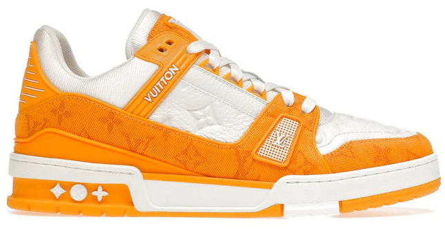 Louis Vuitton Trainer Yellow Monogram Denim White