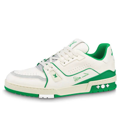 Louis Vuitton Trainer Low #54 Signature - White Green