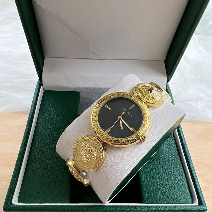 Golden Versace Watch For Women
