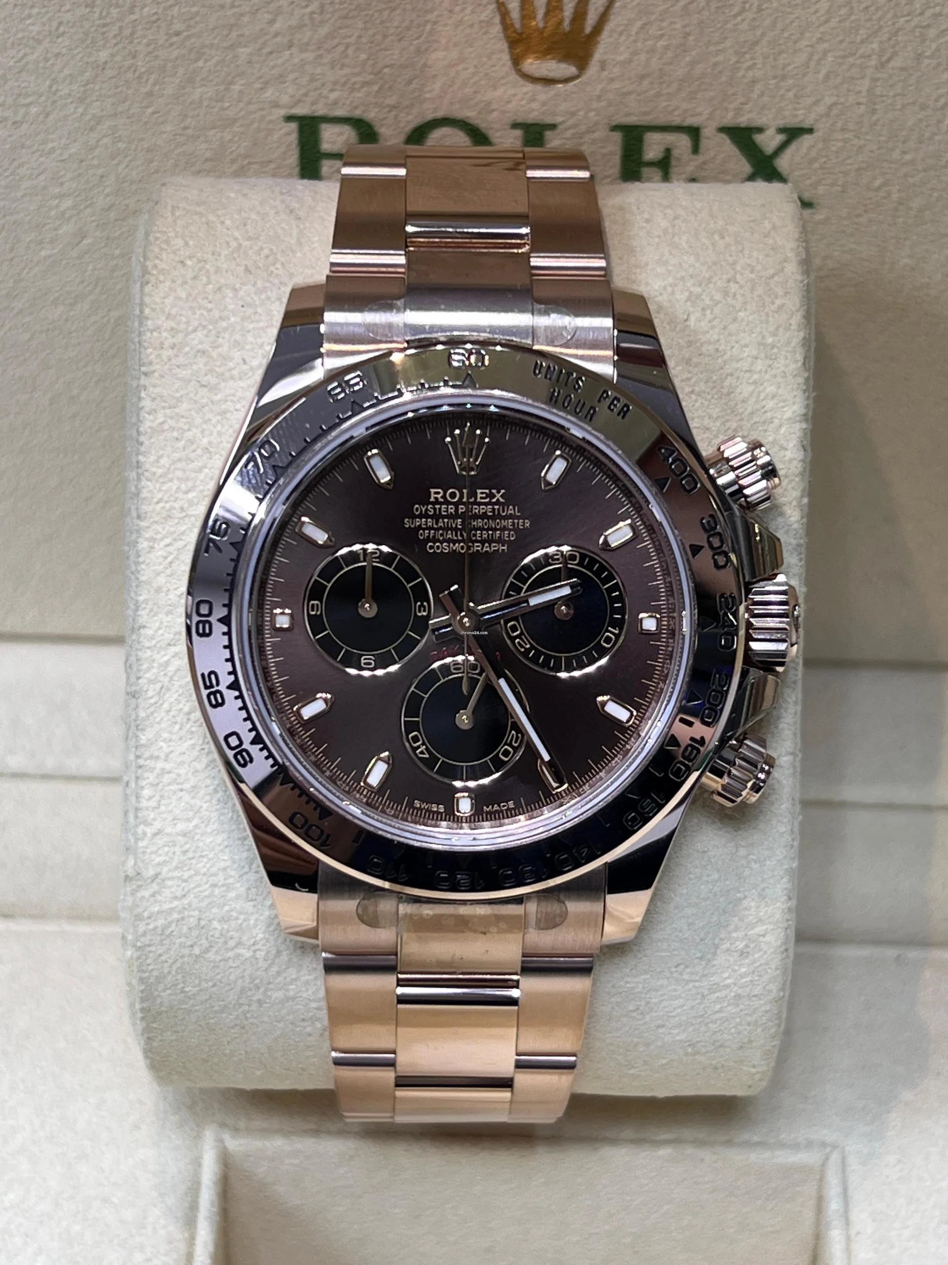 Rolex Daytona Chocolate Rose Gold Watch