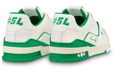 Louis Vuitton Trainer Low #54 Signature - White Green