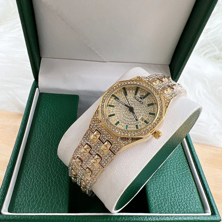 Golden Rolex Watch For Women