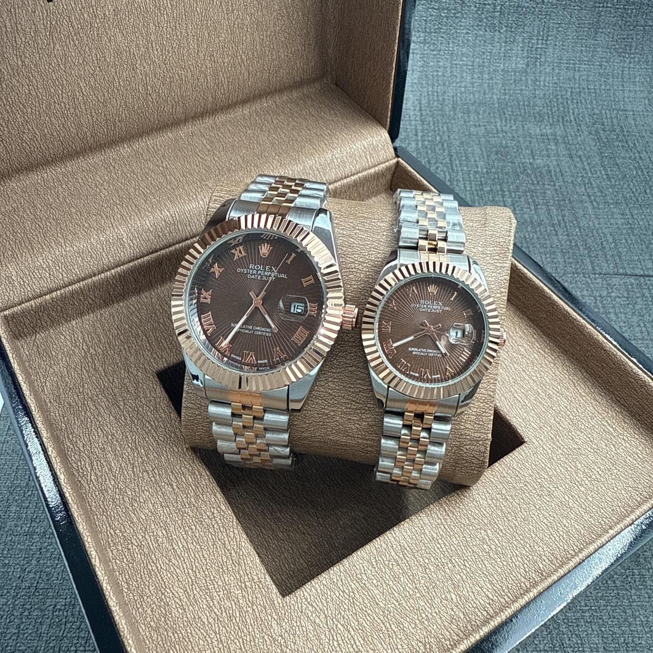 Rolex Couples Watch Chocolate