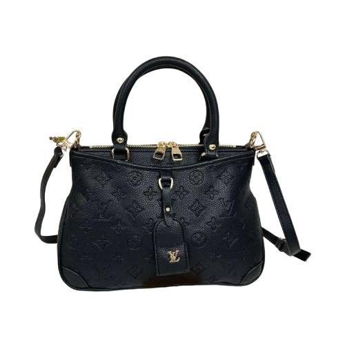 Louis Vuitton Noir Monogram Empreinte Giant Trianon PM Bag