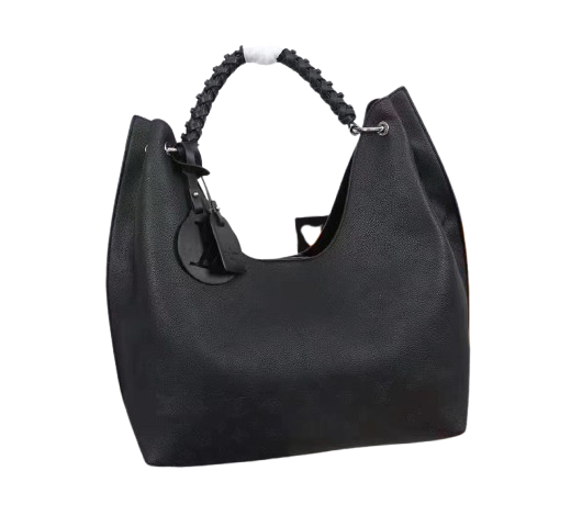Taurillon Leather Hobo Shoulder Bags for Women, Hollow Out Designer Black Handbag, Luxurious Taupe Fashion Tote Purse